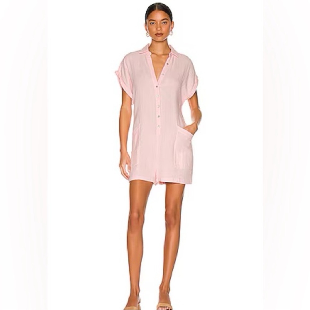 L SPACE Mika Gauze Romper Size Medium